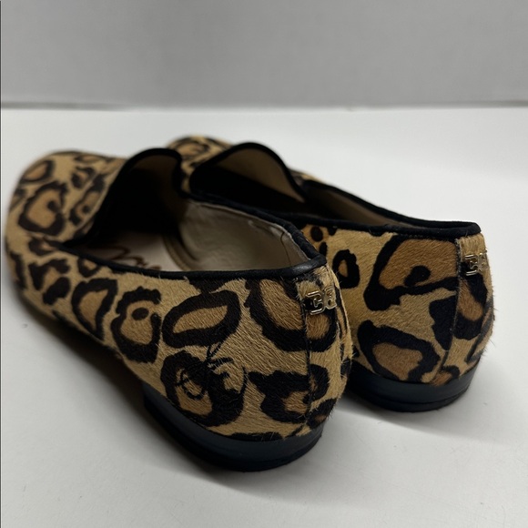 Sam Edelman Jordy Loafers Flats Leopard Print Calf Hair Slip On Shoes Size 8 - Picture 3 of 9
